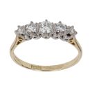 18ct Yellow Gold 0.60ct Brilliant Cut Diamond Five Stone Ring