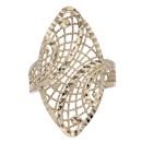 14ct Yellow Gold Patterned Ring