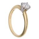 18ct Yellow Gold 0.43ct Brilliant Cut Diamond Solitaire Ring