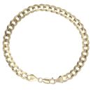 9ct Yellow Gold Curb Bracelet 9"