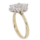 18ct Yellow Gold 2.00ct Brilliant Cut Diamond Cluster Ring