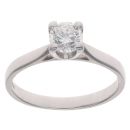 18ct White Gold 0.55ct Brilliant Cut Diamond Solitaire Ring