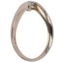 9ct Yellow Gold 0.15ct Brilliant Cut Diamond Twist Trilogy Ring