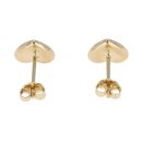 14ct Yellow Gold Child's Heart Stud Earrings