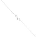 Silver Patterned Locket And Chain 18" By Icesia