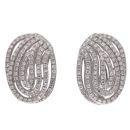 14ct White Gold 1.00ct Single Cut Diamond Fancy Earrings