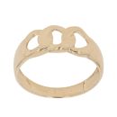18ct Yellow Gold Curb Link Fancy Ring
