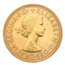 1963 Elizabeth II First Portrait UK Full Sovereign Coin