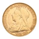 1894 Victoria Old Head UK Half Sovereign Coin