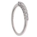 9ct White Gold 0.25ct Diamond Seven Stone Eternity Ring