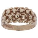 9ct Yellow Gold Two Row Keeper Ring