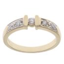 9ct Yellow Gold Cubic Zirconia Five Stone Ring