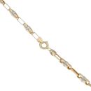 14ct Yellow And White Gold Greek Key Chain 22"