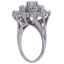 9ct White Gold 3.25ct Brilliant Cut Diamond Cluster Ring