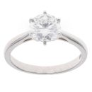 9ct White Gold 1.50ct Lab Grown Diamond Solitaire Ring