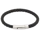 Unique & Co Black Leather Bracelet