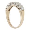9ct Yellow and White Gold 0.25ct Brilliant Cut Diamond Eternity Ring