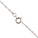 9ct Rose Gold Cubic Zirconia Cluster Pendant and Chain 20"