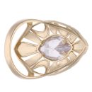 14ct Yellow Gold Cubic Zirconia Ring