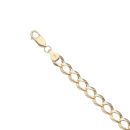 9ct Yellow Gold Curb Bracelet 8"