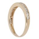 14ct Yellow Gold Cubic Zirconia Half Eternity Ring
