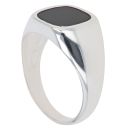 Sterling Silver Onyx Signet Ring By Icesia