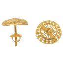22ct Yellow Gold Rava Filigree Stud Earrings