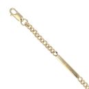 9ct Yellow Gold Belcher Bar Fancy Bracelet 7.5"