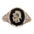 9ct Yellow Gold Onyx Centurion Signet Ring