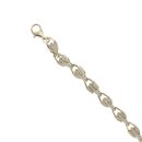9ct Yellow Gold Cubic Zirconia Tulip Bracelet 9"