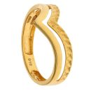 22ct Yellow Gold Duo Wishbone Ring