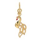 22ct Yellow Gold Peacock Pendant