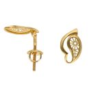 22ct Yellow Gold Fancy Stud Earrings
