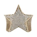 9ct Yellow Gold Cubic Zirconia Star Signet Ring