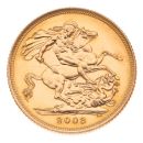 2003 Elizabeth II Fourth Portrait UK Full Sovereign Coin