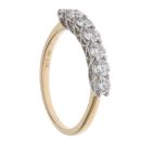18ct Yellow Gold 0.75ct Brilliant Cut Diamond Seven Stones Ring