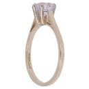 9ct Yellow Gold Cubic Zirconia Solitaire Ring