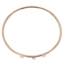 18ct Rose Gold 0.60ct Brilliant Cut Diamond and Crossover Bangle