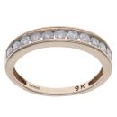 9ct Yellow Gold 0.65ct Brilliant Cut Diamond Eternity Ring