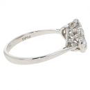 Platinum 0.90cts Diamond Marquise Cluster Ring
