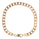 9ct Yellow Gold Curb Bracelet 8"