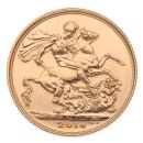 2014 Elizabeth II Fourth Portrait UK Full Sovereign Coin