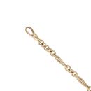 9ct Yellow Gold Figaro Double Twist Bracelet 7.5"