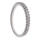 18ct White Gold 0.25ct Brilliant Cut Diamond Half Eternity Ring