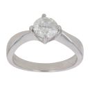 18ct White Gold 1.00ct Brilliant Cut Diamond Solitaire Ring