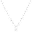 18ct White Gold 0.29ct Brilliant Cut Diamond Pendant And Chain 18"