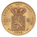 1876 10 Guilders of Willem III Netherlands Coin