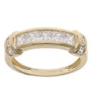 14ct Yellow Gold Cubic Zirconia Fancy Ring