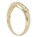 18ct Yellow Gold 0.35ct Brilliant Cut Diamond Wishbone Ring