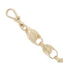 9ct Yellow Gold Patterned Tulip Bracelet 8.5"